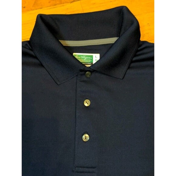 Ben Hogan Performance Polo Men’s Size Large PowerAir Navy Blue Golf Shirt EUC - Picture 5 of 8